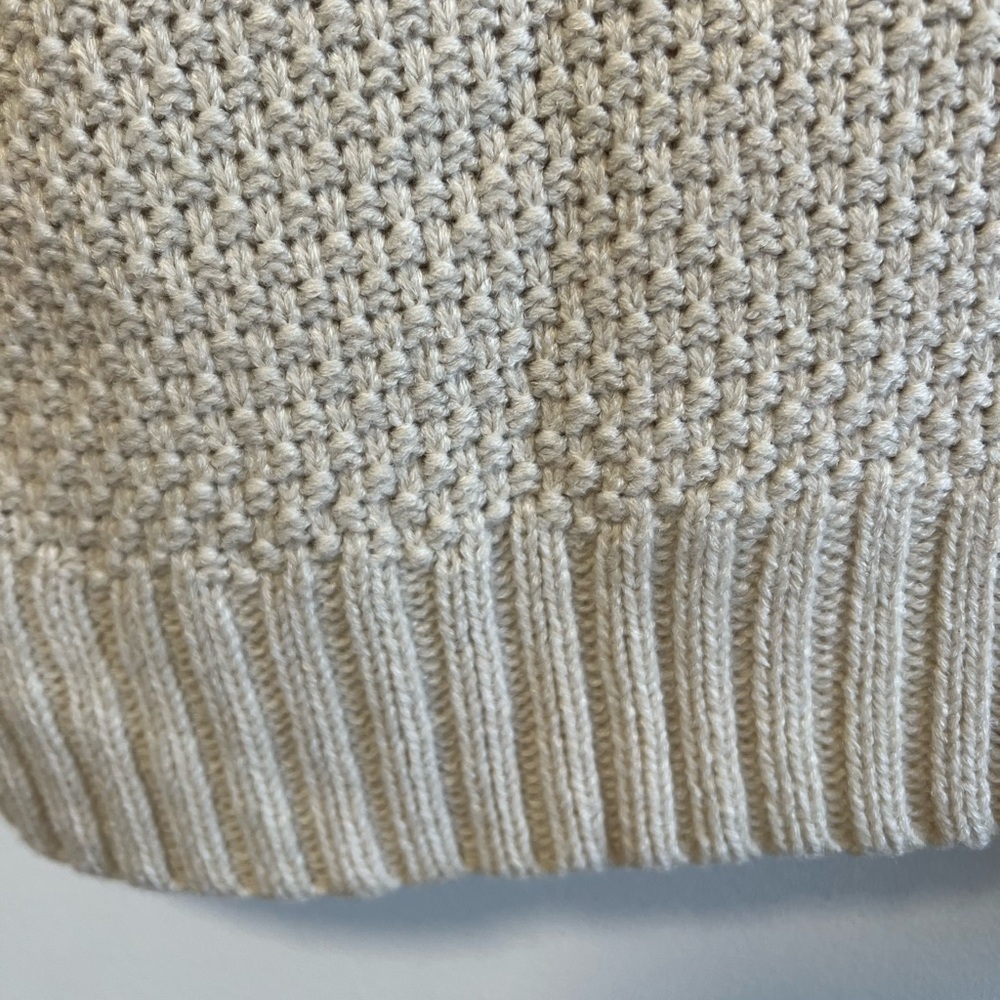 Zara Cream V-Neck Knit Sweater Vest - Picture 9 of 11